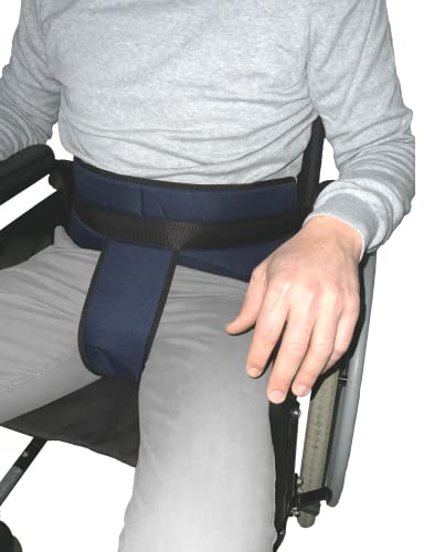 Gar Medical Cintura pelvica per sedia a rotelle XXL con supporto addominale e pelvico di taglia Extra Large - Elevata protezione anticaduta con lunghezza regolabile di 300 cm