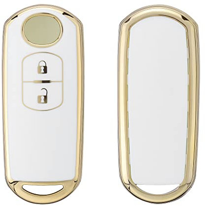 kwmobile Cover Chiave Auto Compatibile con Mazda con 2 tasti Keyless Go - Custodia Chiavi Auto Copri Telecomando - Copertina Chiave - Copertura in Silicone TPU