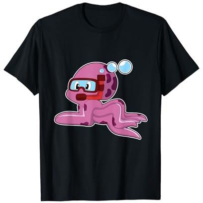 Krake Taucher Schnorchel Tauchen T-Shirt