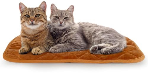 NAMOTEK Self-Warming Cat Bed Indoor/Outdoor Super Soft Self Heating Pet Mat Washable Thermal Pad for Cat & Dog 29x19.6 inch