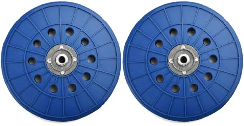 2x Trade-Shop Klett 225mm Schleifteller/Haftteller kompatibel mit Matrix DWS 600, 710, 750, 780, 1200, kompatibel mit DEMA TS800 / 10 Absauglöcher