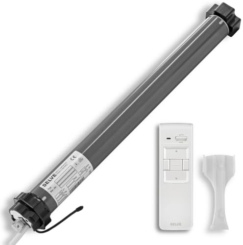 SELVE SE Pro 2/40-RC Ø45 Funk-Rollladenmotor für Welle SW 60, 17 U/min, inkl. SW 60 Wellenadapter, inkl. 2,5 m Kabel