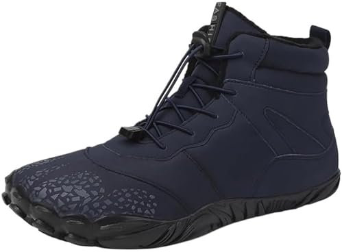 FJZFXKZL Vindra Flex - Chaussure pieds nus d'hiver antidérapante et universelle imperméable, bottes pieds nus for femme, baskets de randonnée d'hiver, chaussures de marche en plein air montantes doubl