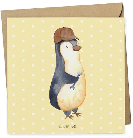 Mr. & Mrs. Panda Deluxe Karte Wenn Papa es nicht reparieren kann, sind wir am Arsch - Gchenk, Hochwertige Gruß, Vatertag, Einladungs, Muttertag, Vater, Danke, Glückwunsch, Pinguin, Oma, Klapp
