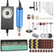 Kit per trapano elettrico a mano, 0,8-3 mm, kit di lucidatura in resina con 10 punte per trapano HSS, mola per fai da te, intaglio del legno, creazione di gioielli