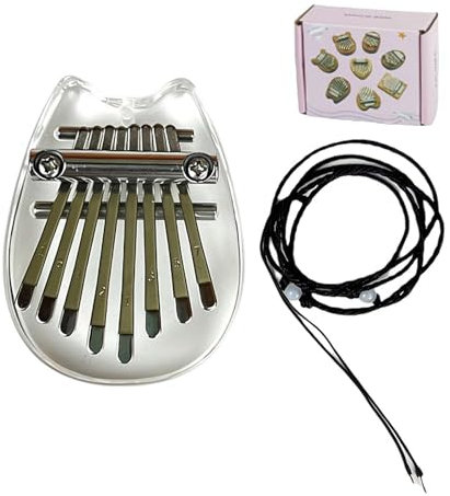 Finger-Daumenklavier, 8 Tasten, exquisites Daumenklavier, Mini-Daumenklavier mit 8 Tasten, tragbares exquisites Klavier, Musikinstrument für Erwachsene und Anfänger