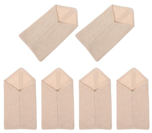 CHILDWEET 6stücke Teiliges Jute-bestecktaschen Für Weihnachten Rustikale Besteckhalter Für Hochzeiten Feiertage Praktische Utensil-organizer Für Festliche Tischdekoration