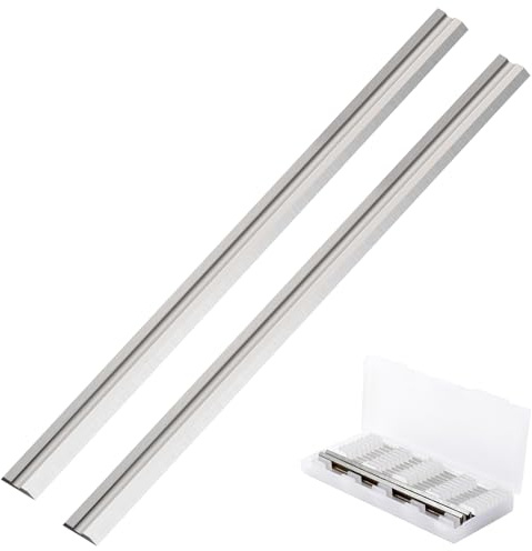 BALUGAEA HSS Hobelmesser 82 mm x 5,5mm Wendemesser 2 Stück Hobelmesser Set | Hss Klinge 82x5,5 x1,1mm für Elektrohobel Holz Ersatzmesser Wendeklingen für Hobel, Handhobel Holzbearbeitungsmaschinen