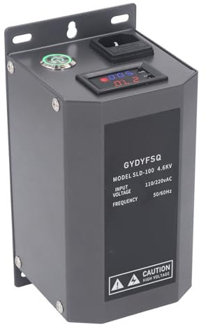 Pistola de Aire Antestática, Aguja Ionizante de Acero Inoxidable para Pistola Aire Generador 4.6kV para Ensamblaje Electrónico (EU Enchufe 220V)