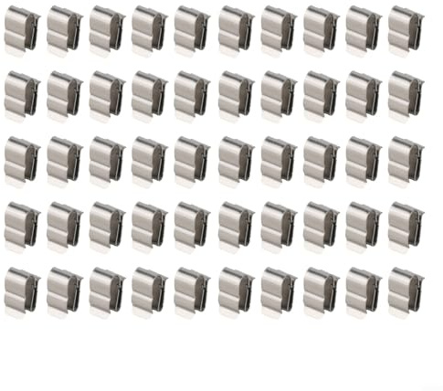 Fermacavi in acciaio inox per pannelli solari da 2 x 6 mm, soluzione affidabile per un cablaggio efficace in barche, confezioni da 20/50 (50 pezzi)