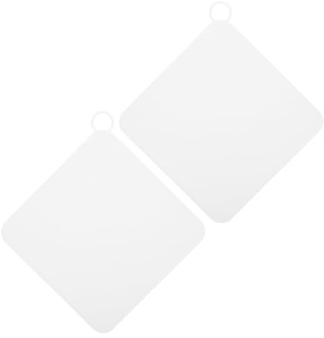 Ciieeo Lot de 2 Bouchons de Vidange en Silicone Filtre Inoxydable, Carrés, pour Bain, Évier, Protection les Odeurs pour Salle de Bain