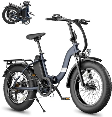 Touroll S2/S2 Pro 2026 Klappbar E-Bike Herren, 250W Fatbike, 20×4.0 All-Terrain Reifen, 150 km Reichweite, 720Wh Akku, StVZO Straßenzulassung – Elektrofahrrad für Stadt, Offroad & Pendler