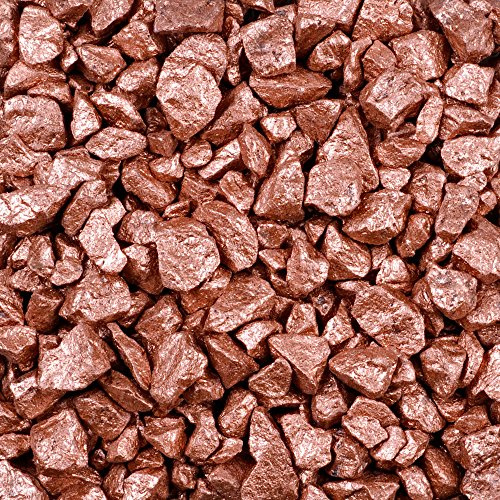 Dekosteine burgund 1 Kg Größe ca. 9mm - 13mm - Deko Steine für Haus und Garten günstig zu kaufen - Streudeko / Tischdekoration (kupfer)