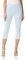 Roman Originals Cropped Trousers for Women UK Ladies Capri Leggings Summer Pants Short Crop Stretch 3/4 Length Three Quarter Pedal Pusher Clothes Elasticated Bengaline Cut Off - Light Blue - Size 10