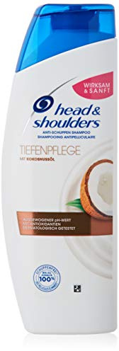 Head & Shoulders Tiefenpflege Anti Schuppen Shampoo Mit Kokosöl, Bei Fettigem Haar, Shampoo gegen Schuppen, 72 Stunden Schutz Vor Schuppen, Juckreiz Und Trockenheit, 300ml