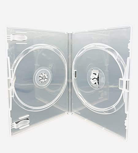 Amaray Doppel-DVD-Hüllen, Transparent, 10 Stück