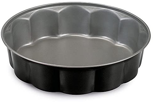 Guardini, Tortiera fiorella Ø 26 cm, Acciaio con rivestimento antiaderente, Nero e Grigio, Made in Italy, Linea Happy Hour