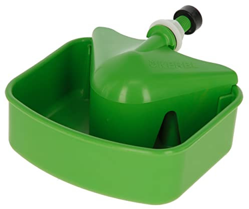 Kerbl Universal-Geflügeltränke (Farbe grün, Breite 15 cm, Tiefe 11 cm, Höhe 7 cm, für jede Art von Geflügel, Tränke) 70296