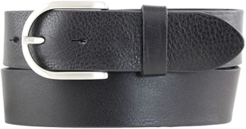 BELTINGER Damen-Gürtel aus Vollrindleder 4 cm | Jeans-Gürtel für Damen 40mm | Vollleder-Gürtel mit runder Gürtelschließe