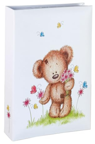 IDEAL TREND Baby Bear Flower Fotoalbum für 300 Fotos in 10x15 cm Kinder Memoalbum Foto Album