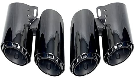 Bapmic 1 paar Auspuff Endrohr Auspuffblenden Doppelrohr Auto Auspuffendrohr Endrohr Blenden für Porche Panmera 971 Stainless Muffler 2017-