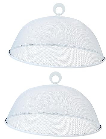 UPKOCH 2pièces Couvre-Aliments Cloche De Protection pour Plats Prévention des Insectes Et Moucherons De Design Élégant pour Cuisine Et Fêtes Facile à Utiliser Et
