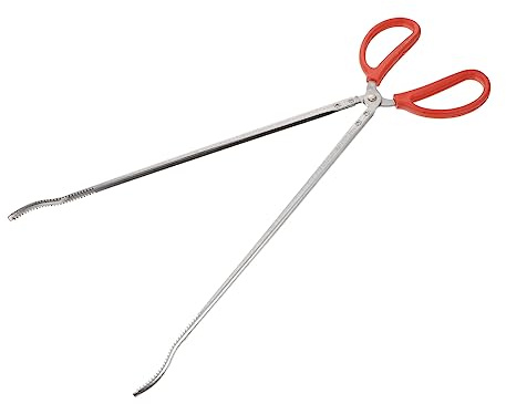 1stück Edelstahl Müllzange Praktische Greifzange Für Müllsammlung Und Grillen Hochtemperaturbeständig Und Langlebig Für Garten Und Haushalt