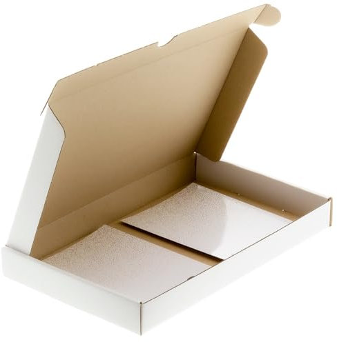 50x Maxibriefkarton Weiß A5 - Versandkarton - Karton