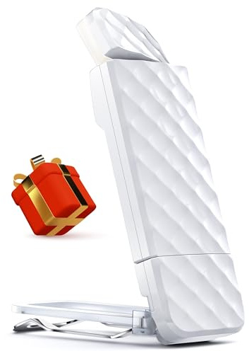 OPAUL USB Rechargeable Book Light, Clip-on LED Bookmark Reading Light in Bed, 3 Amber Colors & 5 Brightness, Long Lasting, Perfect Gifts Stocking Stuffers for Book Lovers, Adults, Kids
