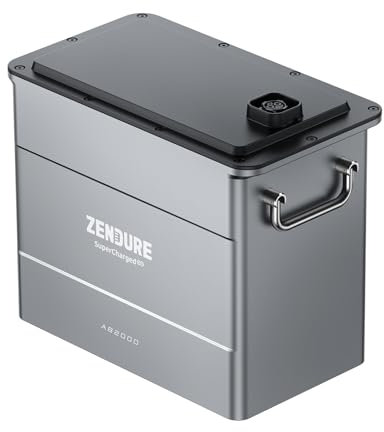 Zendure AB2000, Speicher für SolarFlow Balkonkraftwerk, 1920 Wh LiFePO4 Akku, 7680Wh Erweiterbare Kapazität, Wasserdicht IP65, Einfache Installation