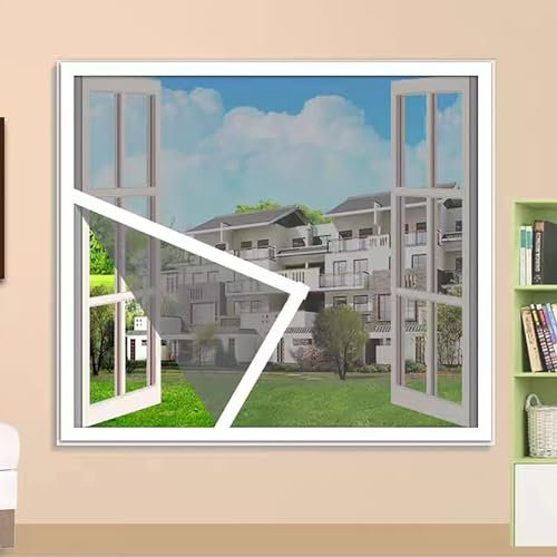 135x200cm,Insect Window Screen Mesh, Fly Screen for Window & Doors, High Density Bug Screen Stops Mosquitoes, Flies, Wasps, Spiders