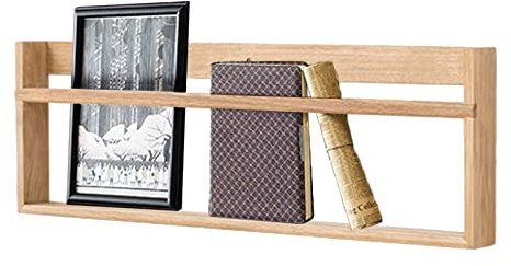 An der Wand montierter Prospekthalter/Zeitschriftenständer, 90 cm breites Präsentationsregal für Aktenordner/Post/Zeitungen/Bilderrahmen/Ornamente, Dekoration für den Eingangsbereich und Flur (Farbe