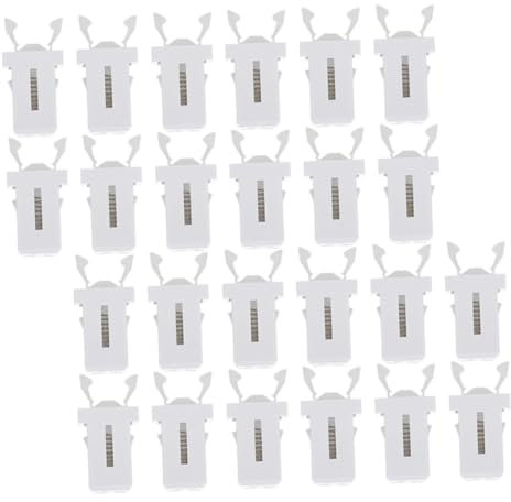 Amosfun 24pezzi Fermo Pressione Per Coperchi Di Bidoni Della Spazzatura Clip Di Ricambio Fermagli Di Bloccaggio Per Interruttori Inclusi Installazione Semplice