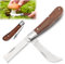 Okuliermesser Gartenmesser: Klappbar Okuliermesser, Gesamtlänge: 16,5 cm, Veredelungsmesser mit 2 Klingen, Multifunktionale Gartenmesser zum Pfropfen,Beschneiden, Reparieren von Unkrautbüschen