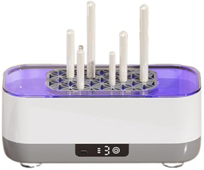 Macchina per la pulizia dei gioielli ad ultrasuoni - Ultrasuoni con ricarica USB da 400 ml | Pulitore a 360° | Pulitore ad ultrasuoni per fermi gioielli | Pulitore domestico con 3 modalità per