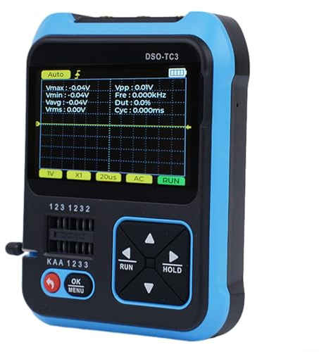 Oniissy DSO-TC3 3 in 1 Digital Oscilloscope Transistor Tester Function Signal Generator,Transistor Tester, Handheld Oscilloscope Multimeter,Signal Generator for Automotive Maintenance(STANDARD)