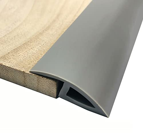 LXYDJPW Schwellenübergangsstreifen aus Holz zu Fliesen, rustikale Schwellenrampe aus Kunststoff, für Teppich zu Laminat, Türöffnungen, unebene Böden, selbstklebend