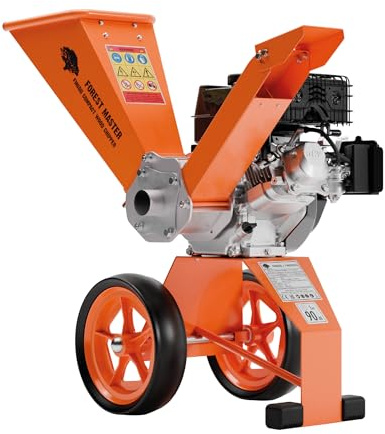 Forest Master FM6DD-ADJ 6hp Petrol Wood Chipper with Oil – Rotatable Hopper, Direct Drive, Compact & Portable – Chips up to 50mm (2) – Enhanced Anti-Blocking System