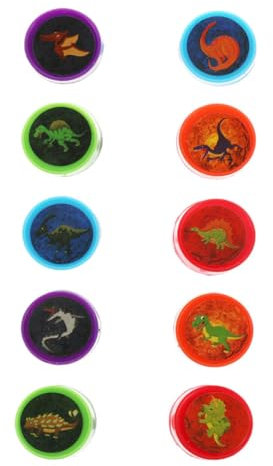 Toyvian 10stücke Selbstfärbende Dinosaurier Stempel Niedliche Kinderstempel Für Partys Und Belohnungen Langlebig Und Waschbar Für Dinosaurier-themenfeiern
