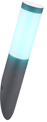 Wand Lampe FERNBEDIENUNG Garten Fackel Außen Hof Leuchte dimmbar im Set inkl. RGBLED Leuchtmittel
