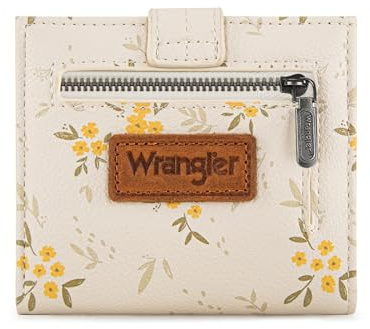 Montana West X Wrangler Womens Small Wallet Bifold Cute Wallet for Girls RFID Money Organizers with Zipper Coin Pocket WG216-W065TN