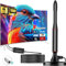 Antenne TV d'intérieur longue portée de 1000 km – Ultra HD 4K, 1080p Digital HDTV Antenne pour Smart TV et tous les téléviseurs – Réception du signal améliorée pour les chaînes locales