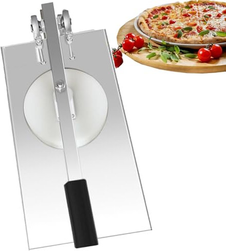Hand Pressed Dough Press Machine, Commercial Pizza Tortilla Press with Extension Rod, Multifunction Pizza Tortilla Dough Press Machine with 12-18cm Disc, Suitable for Wes