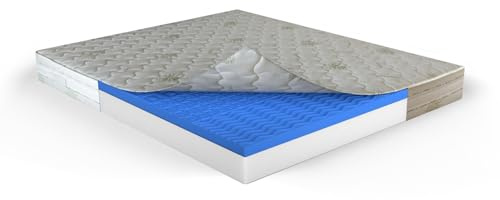 MUUN – Materasso Matrimoniale Memory Foam, 160x190, H 26 cm, Rivestimento Sfoderabile con Aloe Vera, Mod. PENELOPE, Ortopedico, Ipoallergenico, Antibatterico, Garantito 20 Anni