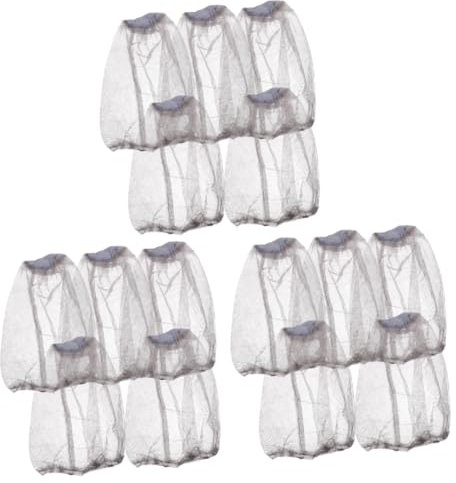 Toddmomy 15pièces Chapeau De avec Filet pour Camping Et Plein Air Naturel Couverture Complète Visage Et Cou Et Respirant