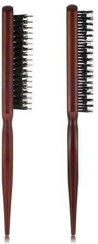 2 Pack Back Combing Brushes, Backcombing Brush, Sleek Hair Brush with Rat Tail Grip Design for Women & Men Fine Short Hair Styling