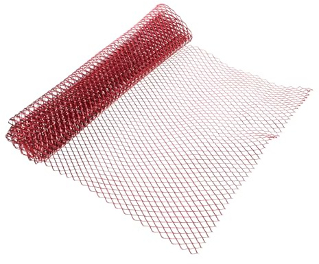 SEWOART Parrilla Del Parachoques De Aluminio Roja Rejillas Para Automóviles Inserto Para Rejilla De Parachoques De Automóvil Delantero Para Uso Externo De Vehículos