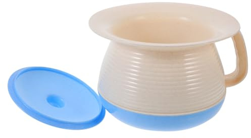 VICASKY Vaso da notte unisex portatile con coperchio, per adulti e adatto per casa e in viaggio, materiale durevole, facile da pulire, anziani