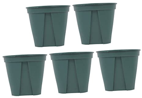 BESPORTBLE 5piezas Macetas De Plástico para Controlar Raíces para Plantas De Interior Diseño Transpirable para Macetas De Interior