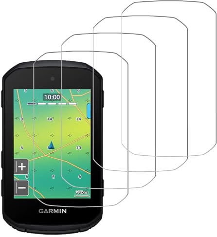 4 Pack for Garmin Edge 550/ Edge 850 Screen Protector, Tempered Glass Film, Case Friendly, Anti-Scratch, 9H Hardness